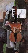 Kasimir Malevich Cow and fiddle USA oil painting artist